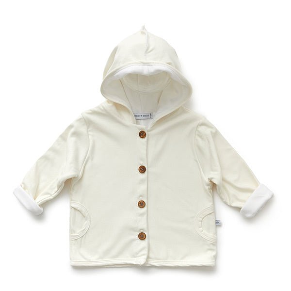 Bamboom Baby Vestje Met Capuchon Creme koop je bij Babywinkel