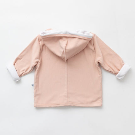 Bamboom Baby Vestje Met Capuchon Roze koop je bij Babywinkel