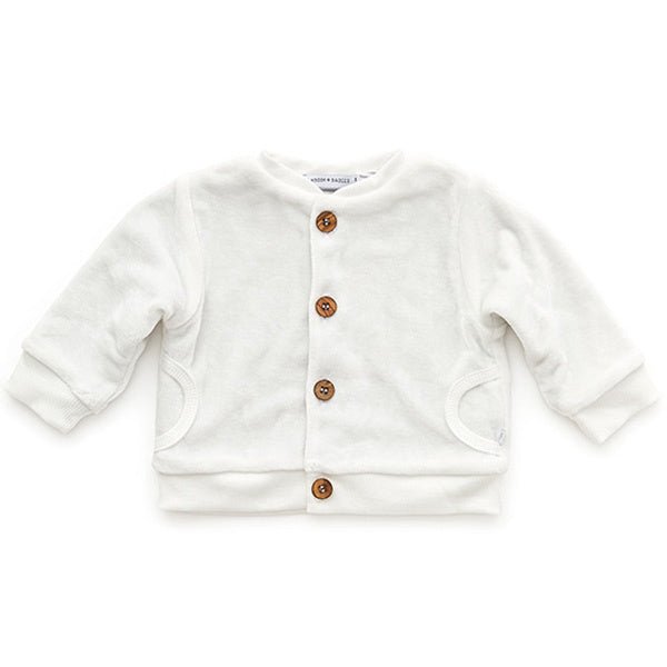 Bamboom Baby Vestje Velvet Off White koop je bij Babywinkel