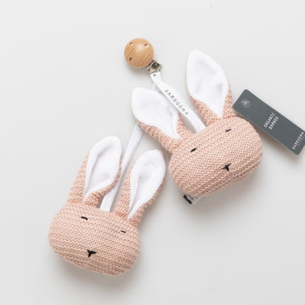 Bamboom Knuffel Met Clip Roze koop je bij Babywinkel