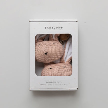 Bamboom Knuffel Met Clip Roze koop je bij Babywinkel