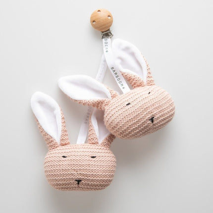 Bamboom Knuffel Met Clip Roze koop je bij Babywinkel