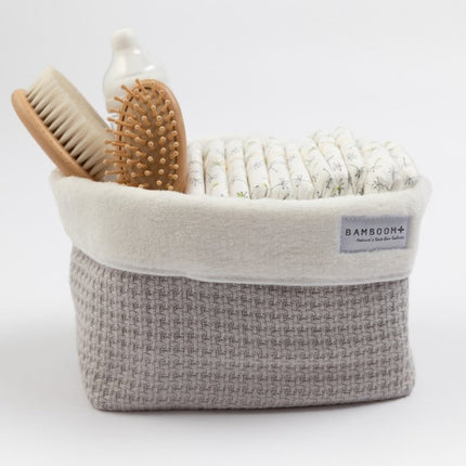 Bamboom Mandje Soft Stone Parelgrijs koop je bij Babywinkel
