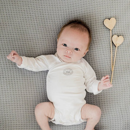 Bamboom Romper Overslag Prematuur Wit koop je bij Babywinkel