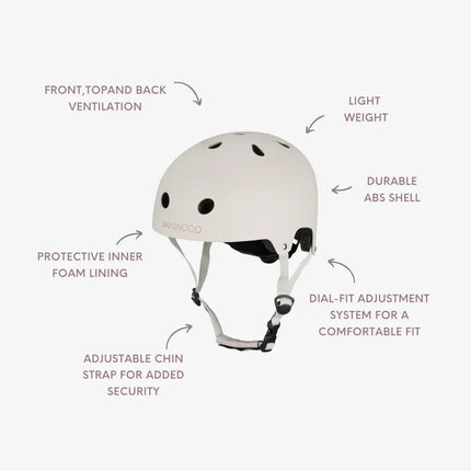 Banwood Eco Kinderhelm Ivory koop je bij Babywinkel