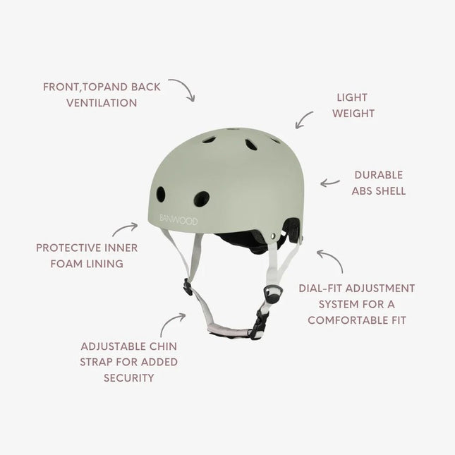 Banwood Eco Kinderhelm Olive koop je bij Babywinkel