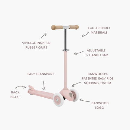 Banwood Eco Kinderstep Faded Pink koop je bij Babywinkel