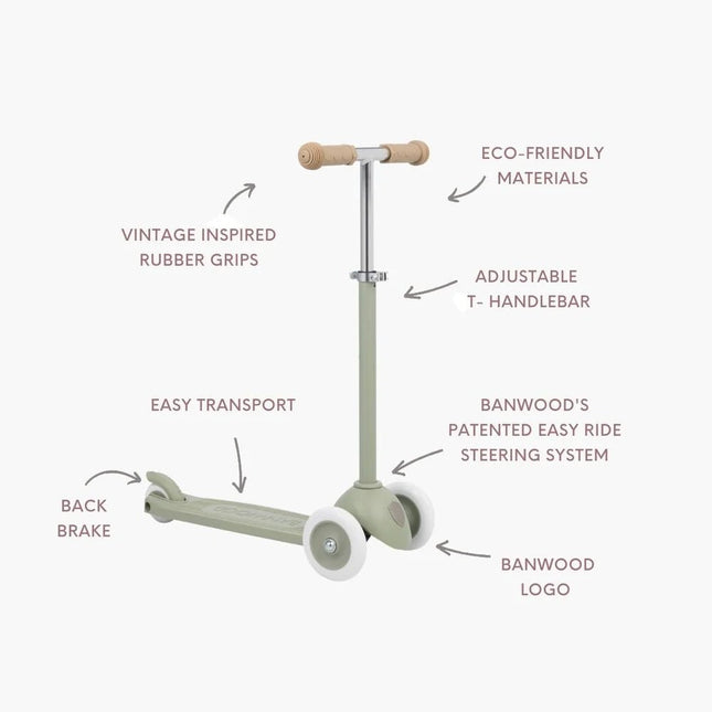 Banwood Eco Kinderstep Olive koop je bij Babywinkel