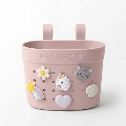 Banwood Kinderstep- en Fietsmandje Pin & Ride Faded Pink koop je bij Babywinkel