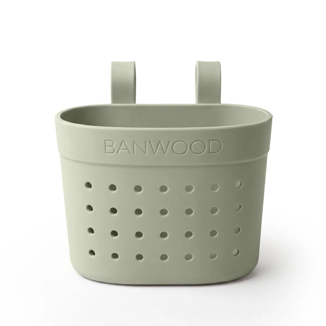 Banwood Kinderstep- en Fietsmandje Pin & Ride Olive koop je bij Babywinkel