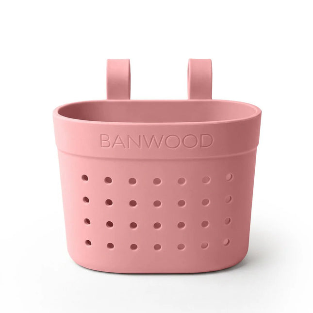 Banwood Kinderstep- en Fietsmandje Pin & Ride Raspberry koop je bij Babywinkel