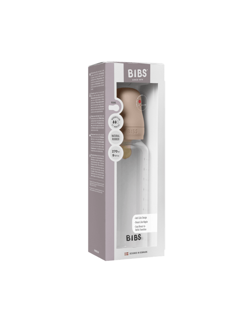 BIBS Flesspeen Rond Latex 1 Pack 270 Ml Medium Flow Blush koop je bij Babywinkel