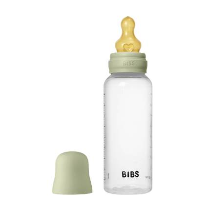 BIBS Flesspeen Rond Latex 1 Pack 270 Ml Medium Flow Sage koop je bij Babywinkel