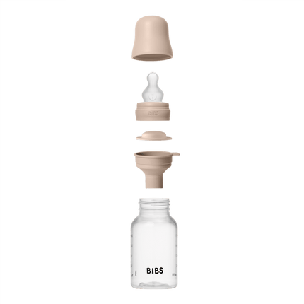 BIBS Flesspeen Rond Silicone 1 Pack 150 Ml Slow Flow Blush koop je bij Babywinkel