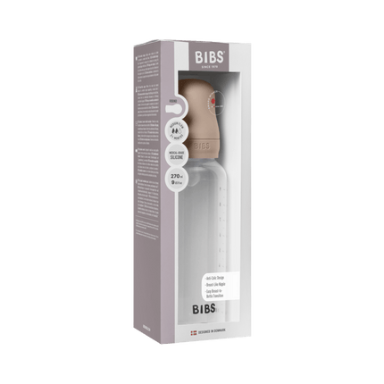BIBS Flesspeen Rond Silicone 1 Pack 270 Ml Medium Flow Blush koop je bij Babywinkel