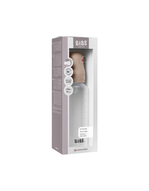 BIBS Flesspeen Rond Silicone 1 Pack 270 Ml Medium Flow Blush koop je bij Babywinkel