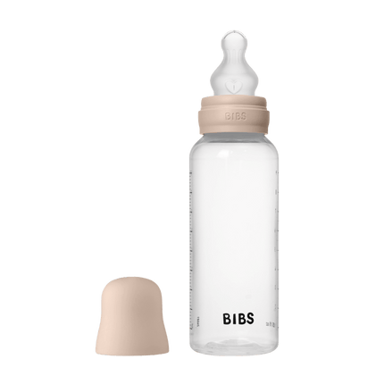 BIBS Flesspeen Rond Silicone 1 Pack 270 Ml Medium Flow Blush koop je bij Babywinkel