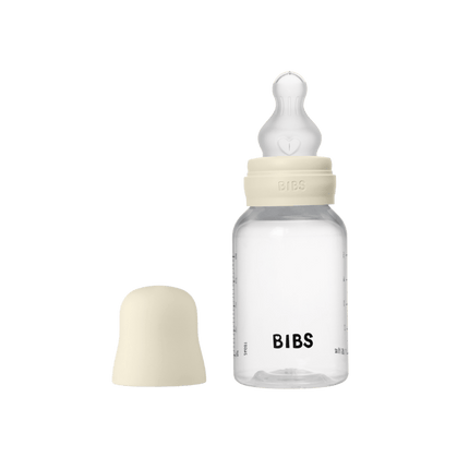 BIBS Flesspeen Rond Silicone 2 Pack 150 Ml Slow Flow Ivory koop je bij Babywinkel