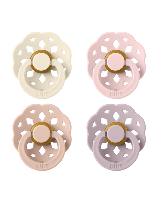 <tc>BIBS</tc> Spene Storlek 1 Boheme Elfenben/Blush/Blossom/Dusky Lilac 4st