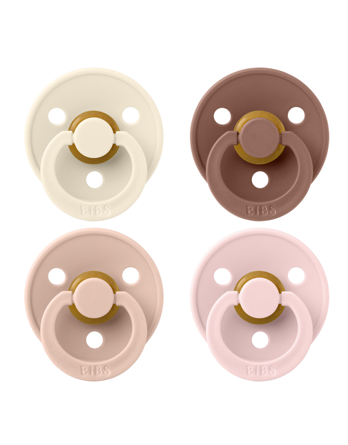 <tc>BIBS</tc> Spene Storlek 1 Färg Ivory/Blush/Woodchuck/Blossom 4st