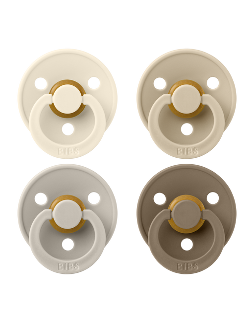 <tc>BIBS</tc> Spene Storlek 1 Färg Elfenben/Sand/Vanilj/Mörk Ek 4st
