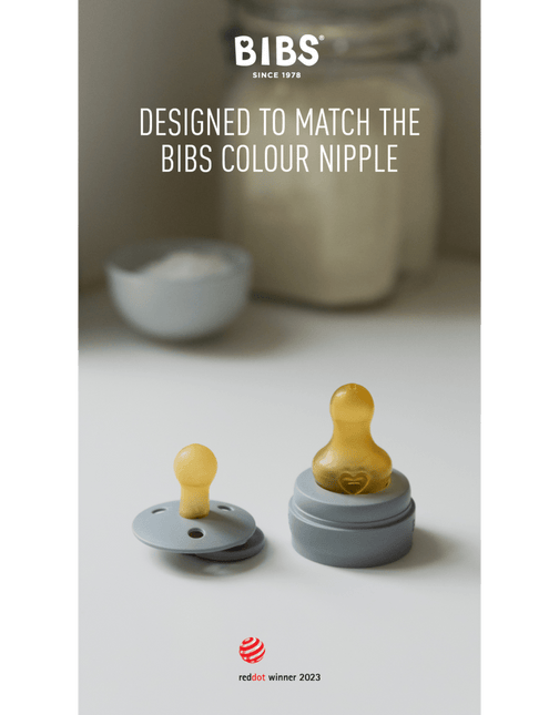 BIBS Flesspeen Rond Latex 2St Medium Flow koop je bij Babywinkel
