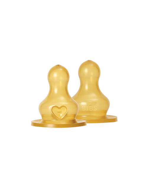 BIBS Flesspeen Rond Latex 2St Slow Flow koop je bij Babywinkel