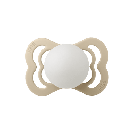 BIBS Speen Maat 1 Blush Night/Vanilla Night Supreme Silicone 2st koop je bij Babywinkel