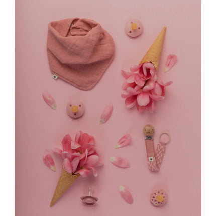 BIBS Speen Maat 1 Boheme Dusty Pink/Coral 2St koop je bij Babywinkel