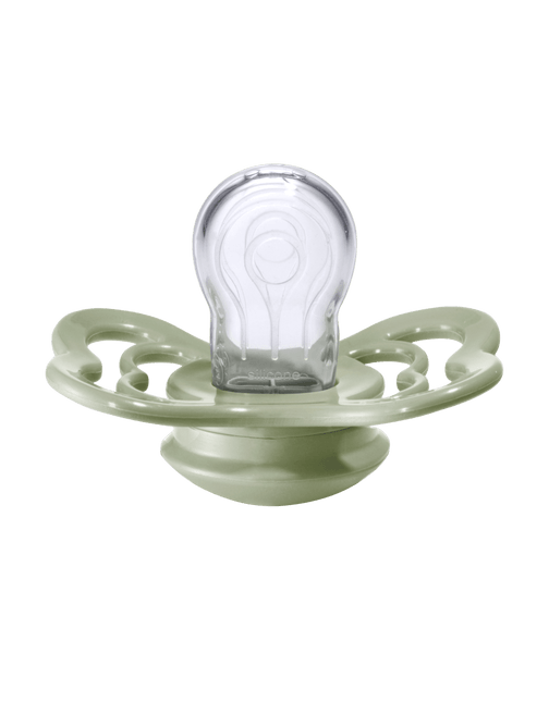 BIBS Speen Maat 1 Ivory/Sage Supreme Silicone 2st koop je bij Babywinkel