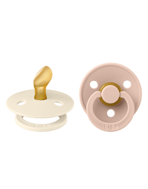 BIBS Speen Maat 1 Latex Anatomical Ivory/Blush 2st koop je bij Babywinkel