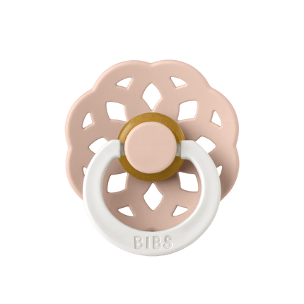 BIBS Speen Maat 1 Latex Boheme Blush GLOW koop je bij Babywinkel
