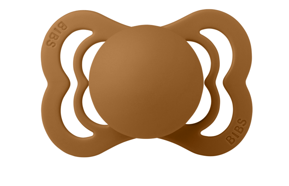 BIBS Speen Maat 1 Latex Supreme Caramel koop je bij Babywinkel