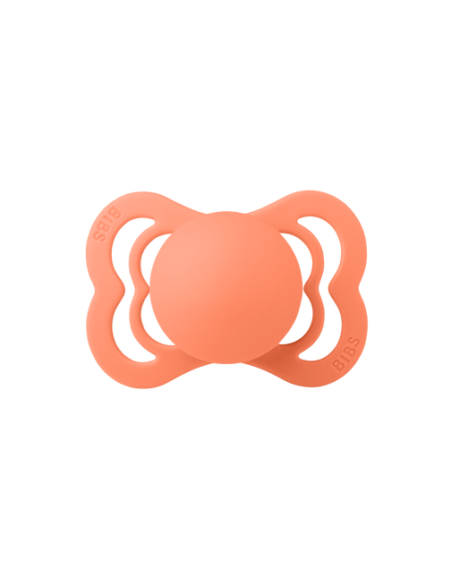 BIBS Speen Maat 1 Latex Supreme Papaya koop je bij Babywinkel
