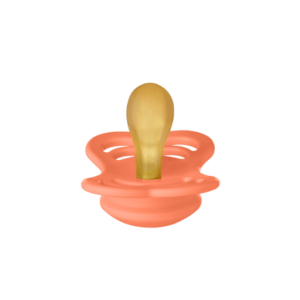 BIBS Speen Maat 1 Latex Supreme Papaya koop je bij Babywinkel