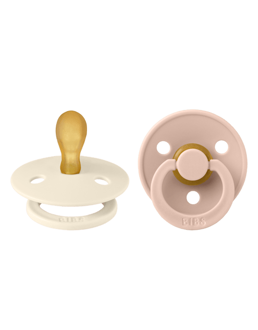 BIBS Speen Maat 1 Latex Symmetric Ivory/Blush 2st koop je bij Babywinkel