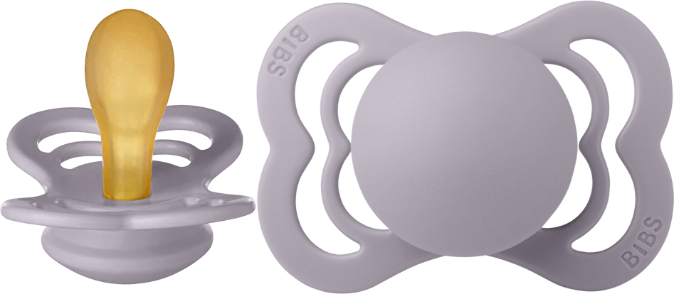 BIBS Speen Maat 1 – Natuurlijk Latex, BPA - vrij – Fossil Grey koop je bij Babywinkel