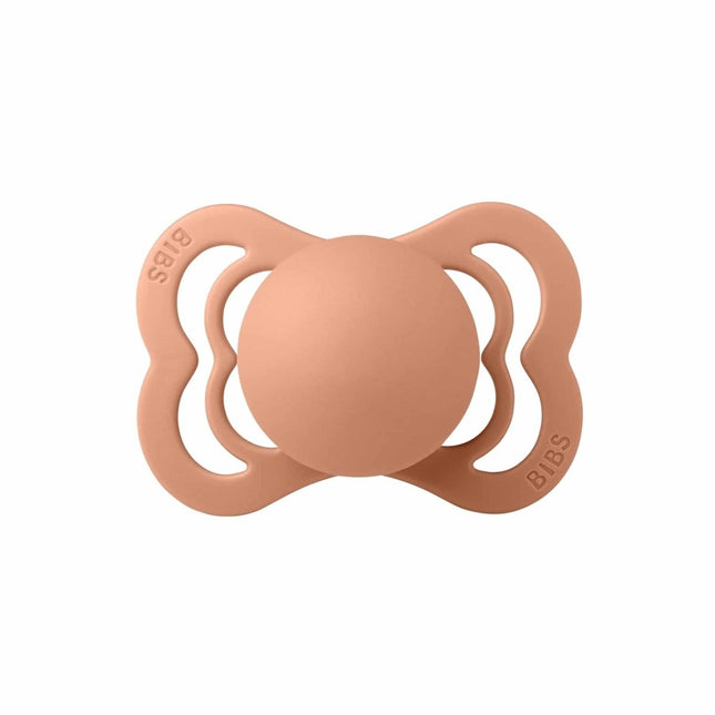 BIBS Speen Maat 1 Peach Supreme Latex koop je bij Babywinkel