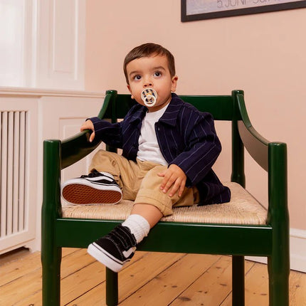 BIBS Speen Maat 1 Pin/Ivory Steel Blue 2St koop je bij Babywinkel