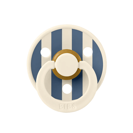 BIBS Speen Maat 1 Pin/Ivory Steel Blue 2St koop je bij Babywinkel