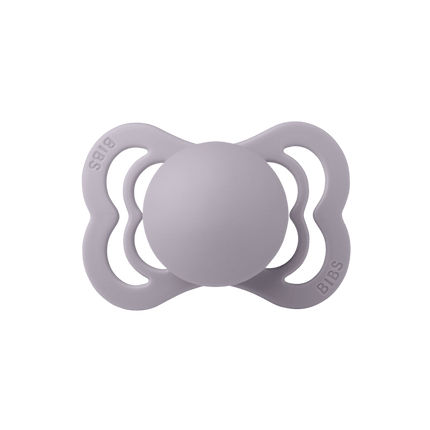 BIBS Speen Maat 1 Silicone Supreme Fossil Grey koop je bij Babywinkel