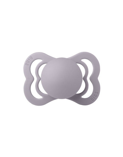 BIBS Speen Maat 1 Silicone Supreme Fossil Grey koop je bij Babywinkel