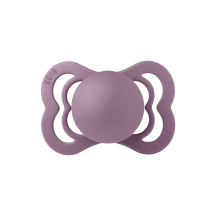 BIBS Speen Maat 1 Silicone Supreme Mauve koop je bij Babywinkel