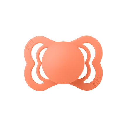 BIBS Speen Maat 1 Silicone Supreme Papaya koop je bij Babywinkel