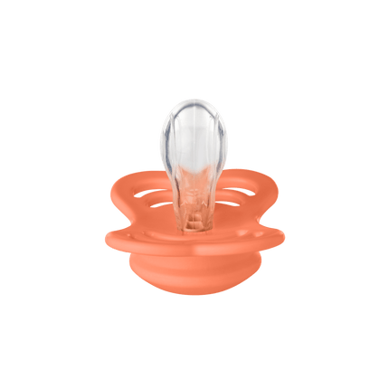 BIBS Speen Maat 1 Silicone Supreme Papaya koop je bij Babywinkel
