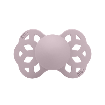 BIBS Speen Maat 1 Silicone Symmetrical Blossom/Dusky Lilac 2st koop je bij Babywinkel