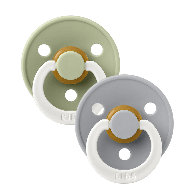BIBS Speen Maat 1 Symmetrical Sage Glow/Cloud Glow 2St koop je bij Babywinkel