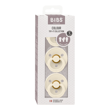 BIBS Speen Maat 1 Try - It Box Ivory koop je bij Babywinkel