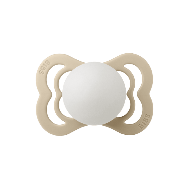 BIBS Speen Maat 1 Vanilla Night Supreme Silicone koop je bij Babywinkel