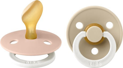 BIBS Speen Maat 2 Anatomical Blush Glow/Vanilla Glow koop je bij Babywinkel